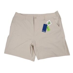 NEW Huk Waypoint Fishing‎ Shorts Quick Dry Performance Outdoor Beige Size 42